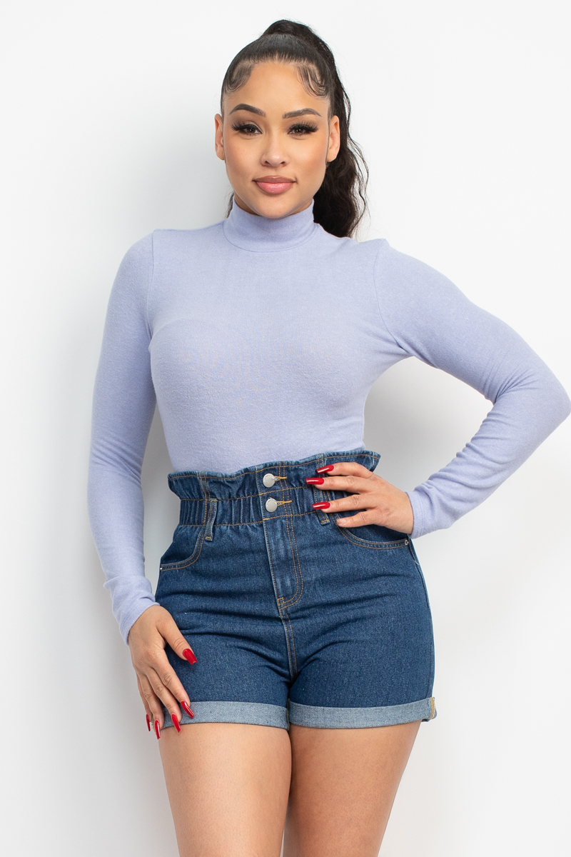 Mock Neck Long Sleeve Top - Image 21