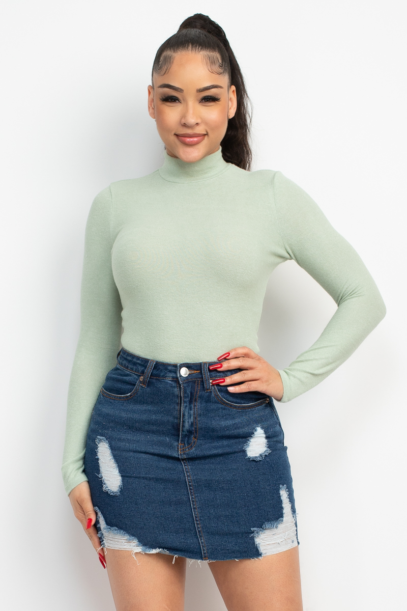 Mock Neck Long Sleeve Top - Image 16