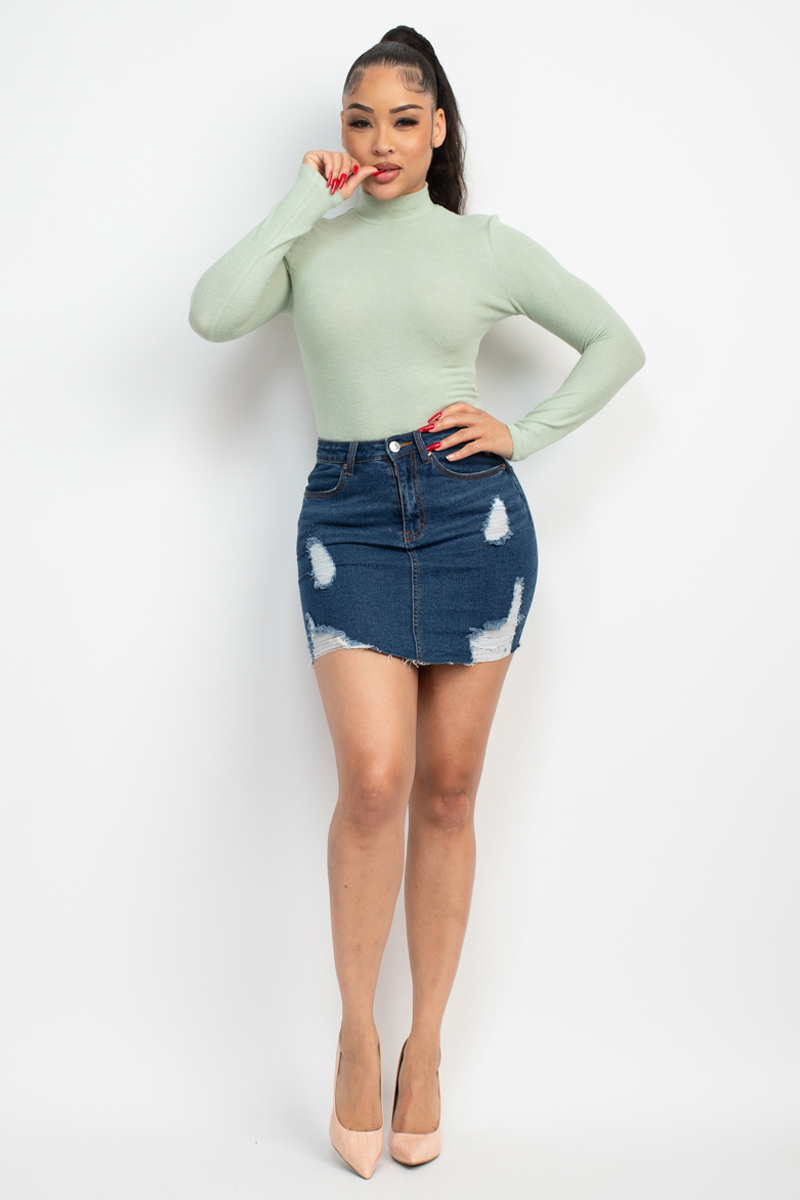 Mock Neck Long Sleeve Top - Image 17