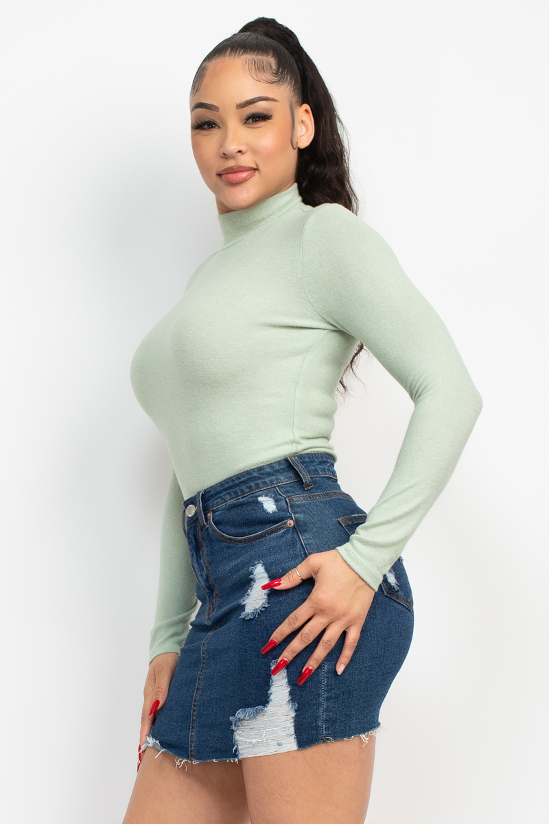 Mock Neck Long Sleeve Top - Image 18