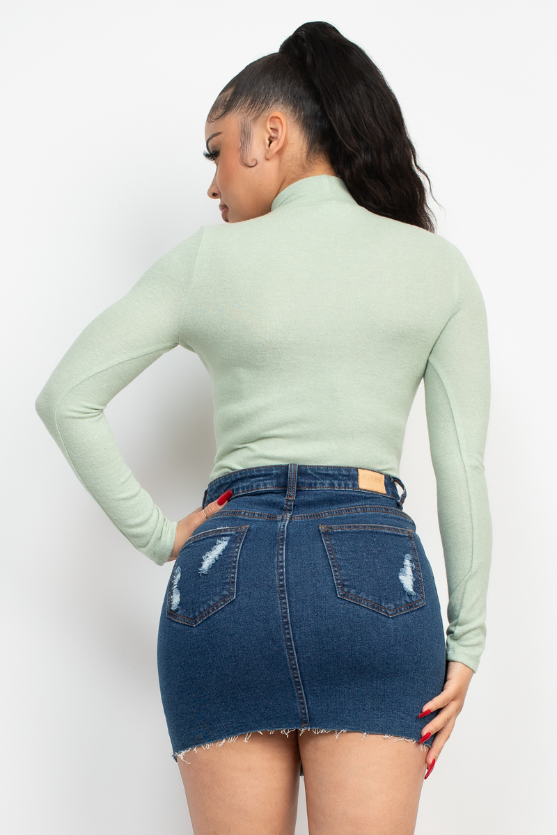 Mock Neck Long Sleeve Top - Image 20