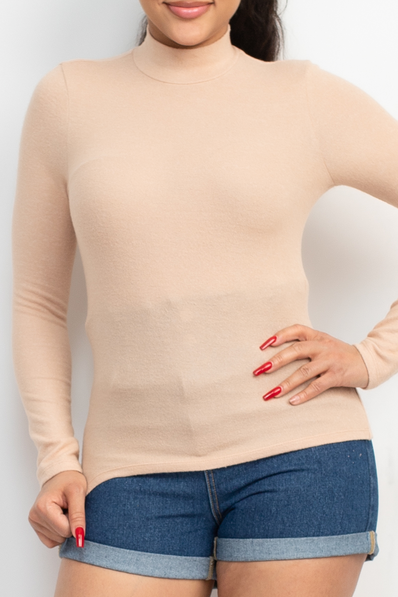 Mock Neck Long Sleeve Top - Image 14
