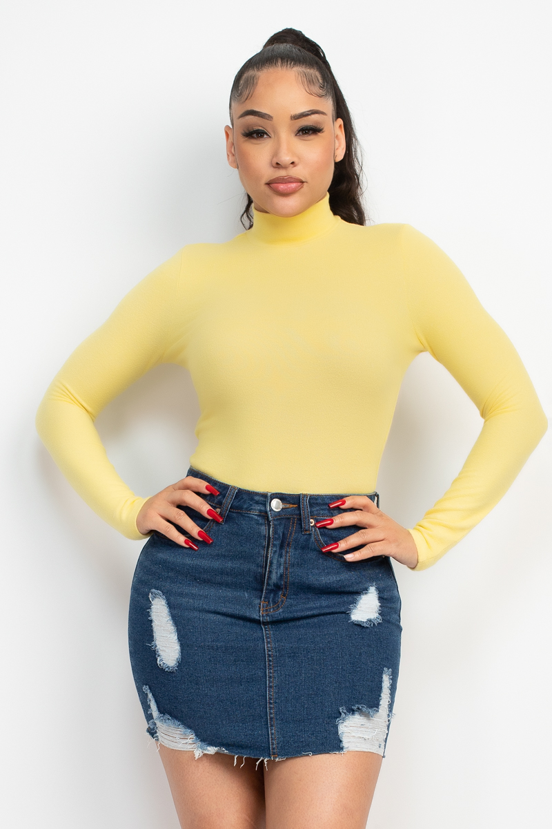 Mock Neck Long Sleeve Top - Image 6