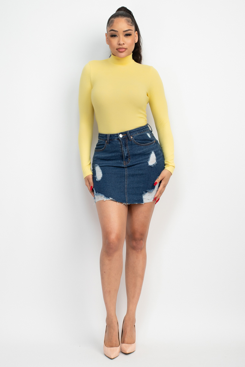 Mock Neck Long Sleeve Top - Image 7