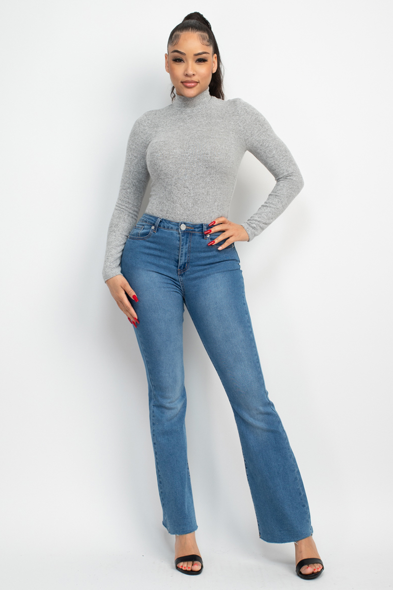 Mock Neck Long Sleeve Top - Image 2