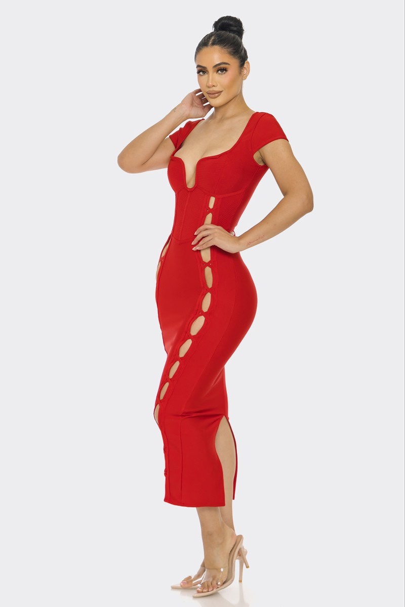 Bandage Midi Dress - Image 4