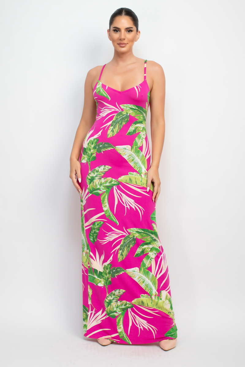 Scoop Tropical Print Maxi Dress - Image 13