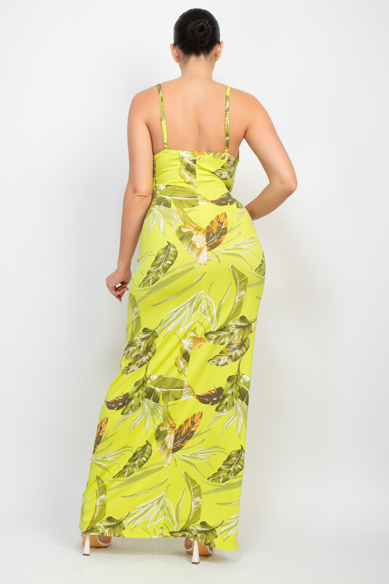 Scoop Tropical Print Maxi Dress - Image 8