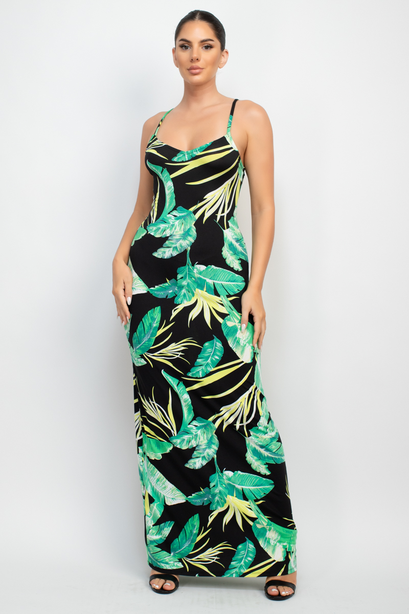 Scoop Tropical Print Maxi Dress - Image 23