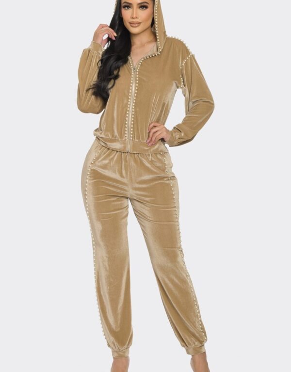 Jogger With Pearls Set