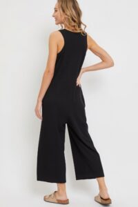 Buttondown Jumpsuit black