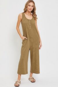 Buttondown Jumpsuit black