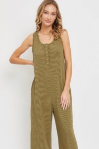 Buttondown Jumpsuit black
