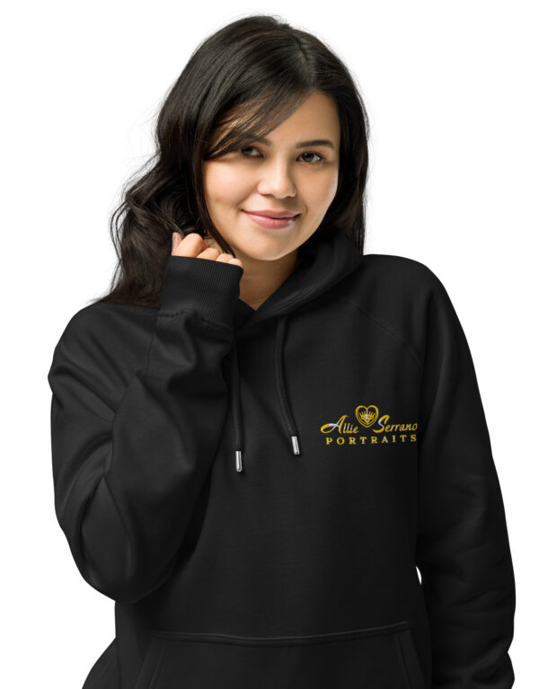 Allie Serrano Portraits - Unisex eco raglan hoodie