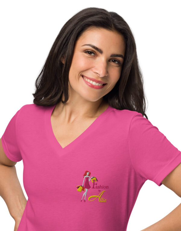 Fashion by Allie - Women’s relaxed v-neck t-shirt